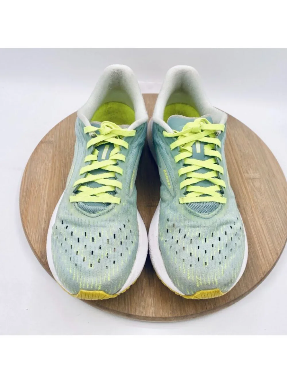 Brooks Hyperion Running Shoes Womens 8.5 Green Mesh Trail Trainers Sneakers Gym